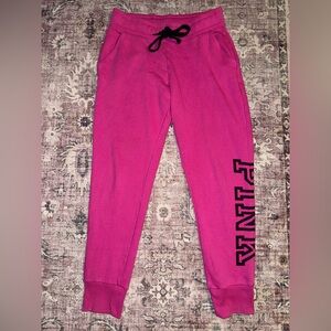 PINK Victoria's Secret Hot Pink Joggers Size Small
